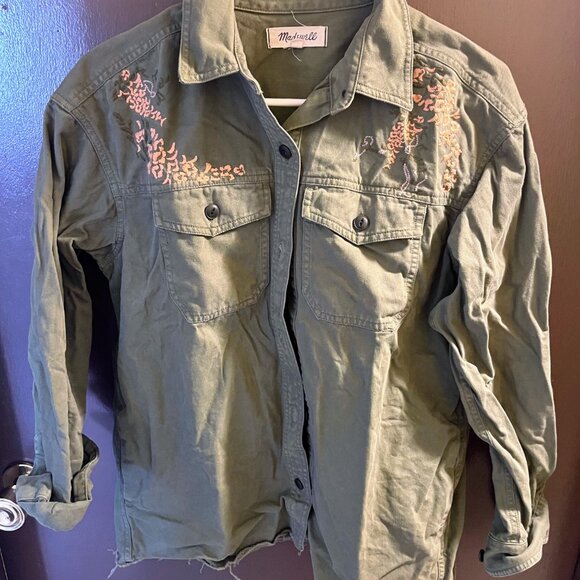 Embroidered Rabbit Shirt-Jacket - Picture 3 of 4